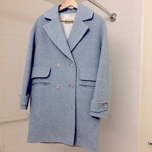 SOLD! Coiincos Blue Wool Coat